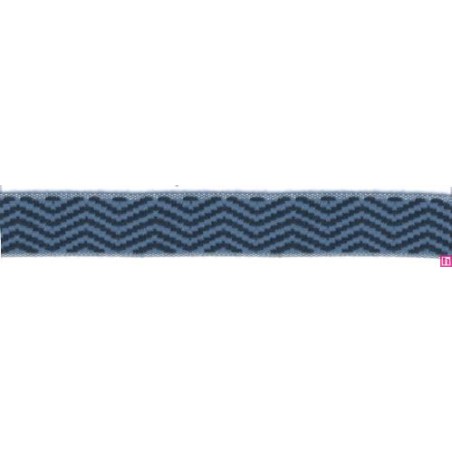 9656-30-0531 CINTA JACQUARD LIMBER 30 MM. ACRILICO 95%-ALGODON 3%-PA 2% AZUL Venta en piezas de 12.50 M