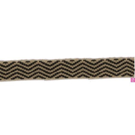 9656-30-9092 CINTA JACQUARD LIMBER 30 MM. ACRILICO 95%-ALGODON 3%-PA 2% MARINO Venta en piezas de 12.50 M