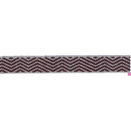 9656-30-9447 CINTA JACQUARD LIMBER 30 MM. ACRILICO 95%-ALGODON 3%-PA 2% GRIS Venta en piezas de 12.50 M