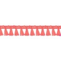 9670-118 FLECO FANTASIA JOHARI 40 MM. VISCOSA 90%-ACRILICO 10% NARANJA Venta en piezas de 12.50 M