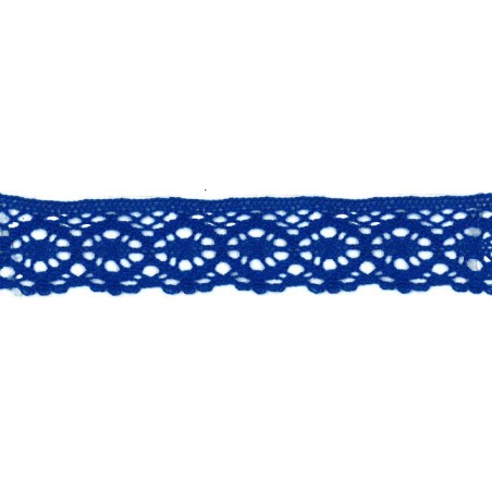 9702-18 PUNTILLA BOLILLO AURORA 30 MM. ALGODON 100% AZUL Venta en piezas de 25.00 M