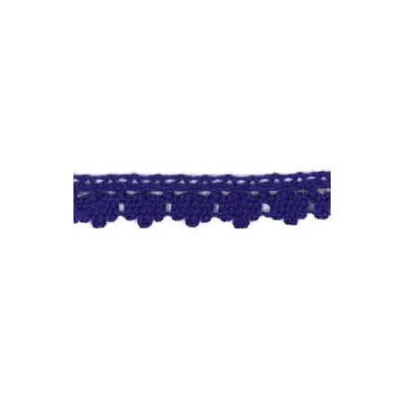 9706-17 PUNTILLA BOLILLO DIEGO 12 MM. ALGODON 100% MORADO Venta en piezas de 25.00 M
