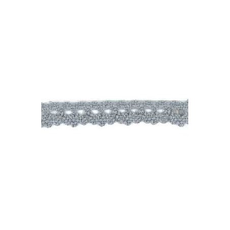 9706-29 PUNTILLA BOLILLO DIEGO 12 MM. ALGODON 100% GRIS Venta en piezas de 25.00 M