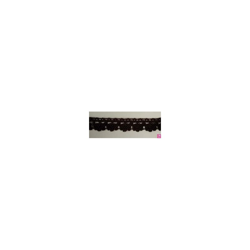 9706-4 PUNTILLA BOLILLO DIEGO 12 MM. ALGODON 100% NEGRO Venta en piezas de 25.00 M