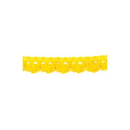 9706-6 PUNTILLA BOLILLO DIEGO 12 MM. ALGODON 100% AMARILLO Venta en piezas de 25.00 M
