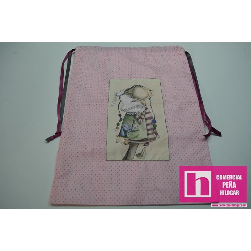 983073 ALTILLO DE LOS DUENDES BOLSA ROPA SUCIA 36X50 ALGODON 100% SURTIDO Venta en piezas de 2.00 U