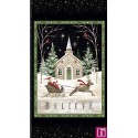 P121-BELI5813-PA PATCH. AMERICANO BELIEVE (01) PANEL 60X110 CM. ALGODON 100% NEGRO Venta en piezas de 7.00 M