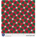 P121-NWHI6274RG PATCH. AMERICANO NUTCRACKER WHIMSY (07) 110 CM. ALGODON 100% ROJO/VERDE Venta en piezas de 7.00 M