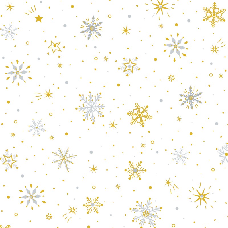 P121-TTRE6322W PATCH. AMERICANO TURNOWSKY TREASURES (04) 110 CM. ALGODON 100% BLANCO/ORO Venta en piezas de 7.00 M