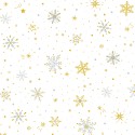 P121-TTRE6322W PATCH. AMERICANO TURNOWSKY TREASURES (04) 110 CM. ALGODON 100% BLANCO/ORO Venta en piezas de 7.00 M
