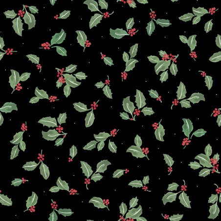 P121-TTSE6174K PATCH. AMERICANO TIS THE SEASON (07) 110 CM. ALGODON 100% NEGRO/VERDE Venta en piezas de 7.00 M