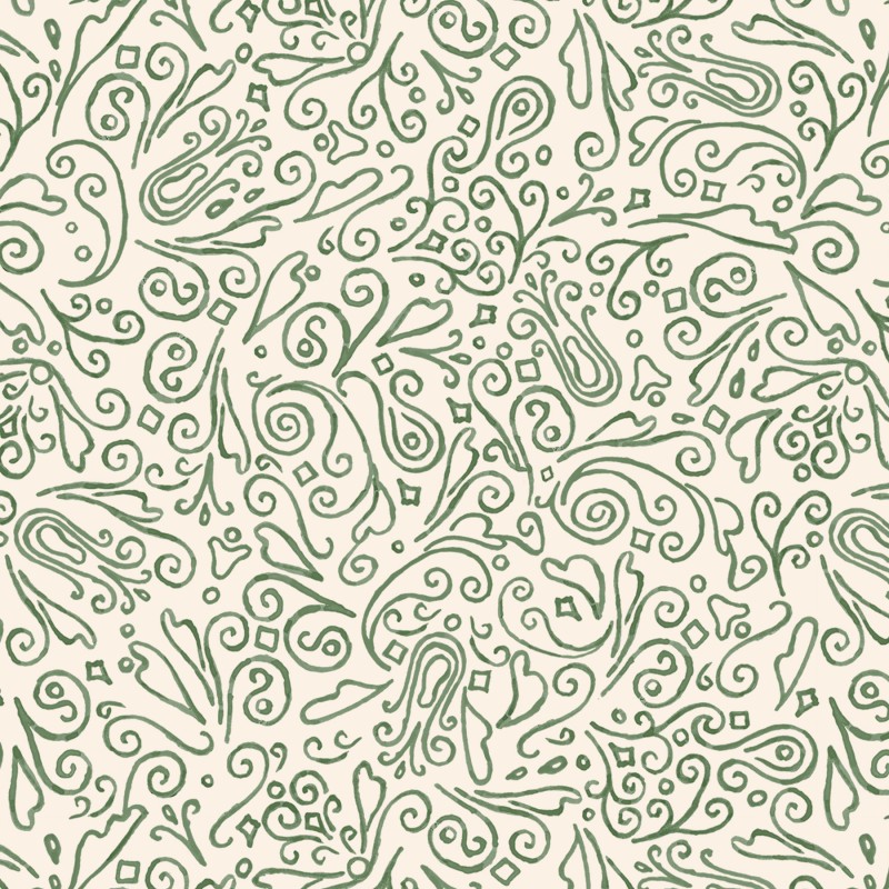 P121-TTSE6178EG PATCH. AMERICANO TIS THE SEASON (14) 110 CM. ALGODON 100% CREMA/VERDE Venta en piezas de 7.00 M