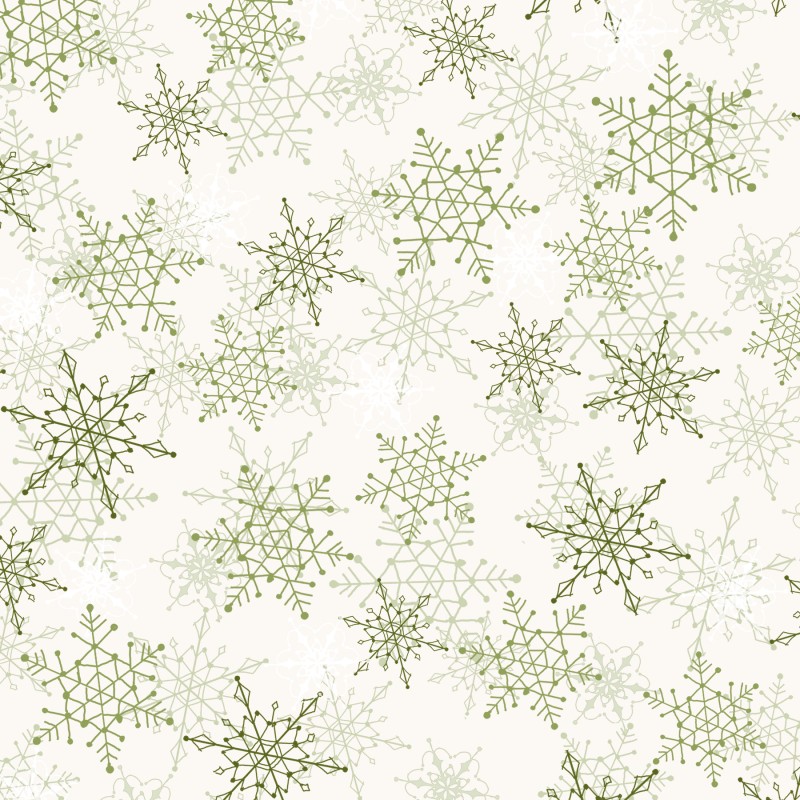 P121-WISO6233EG PATCH. AMERICANO WINTER SONG (08) 110 CM. ALGODON 100% CREMA/VERDE Venta en piezas de 7.00 M