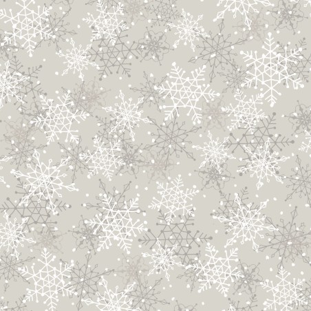 P121-WISO6233S PATCH. AMERICANO WINTER SONG (12) 110 CM. ALGODON 100% GRIS Venta en piezas de 7.00 M