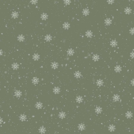 P121-WWHI6209DA PATCH. AMERICANO WOODLAND WHISPERS (08) 110 CM. ALGODON 100% VERDE Venta en piezas de 7.00 M