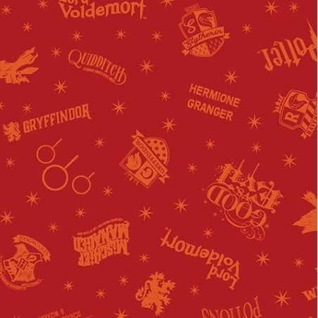 P133-15224-10 PATCH. AMERICANO HARRY POTTER 2ND ED. (10) 110 CM. ALGODON 100% ROJO Venta en piezas de 6.80 M