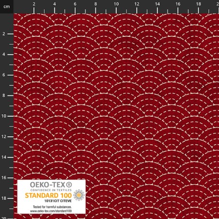 P137-4504-212 PATCH.AMERICANO EMI-YUKI (16) 110 CM. ALGODON 100% ROJO Venta en piezas de 6.00 M
