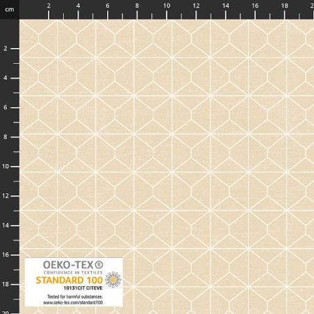 P137-4504-264 PATCH.AMERICANO RAINBOW-LINE (01) 110 CM. ALGODON 100% CREMA Venta en piezas de 6.00 M