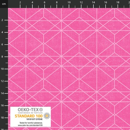 P137-4504-265 PATCH.AMERICANO RAINBOW-LINE (02) 110 CM. ALGODON 100% ROSA Venta en piezas de 6.00 M