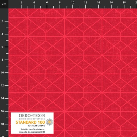 P137-4504-267 PATCH.AMERICANO RAINBOW-LINE (04) 110 CM. ALGODON 100% ROJO Venta en piezas de 6.00 M