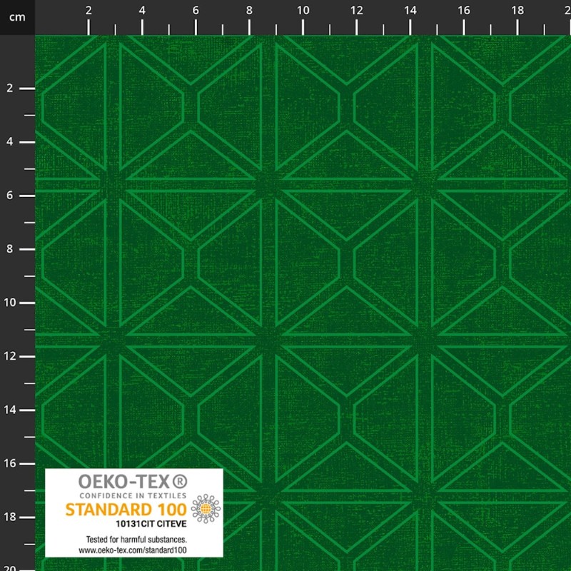 P137-4504-273 PATCH.AMERICANO RAINBOW-LINE (10) 110 CM. ALGODON 100% VERDE Venta en piezas de 6.00 M