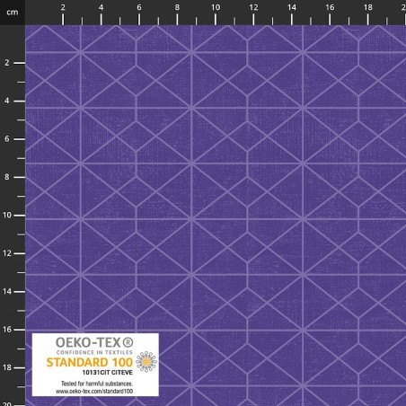 P137-4504-278 PATCH.AMERICANO RAINBOW-LINE (15) 110 CM. ALGODON 100% MORADO Venta en piezas de 6.00 M