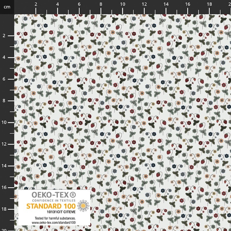 P137-4504-294 PATCH.AMERICANO STRAWBERRY MISCHIEF (13) 110 CM. ALGODON 100% CIELO Venta en piezas de 6.00 M