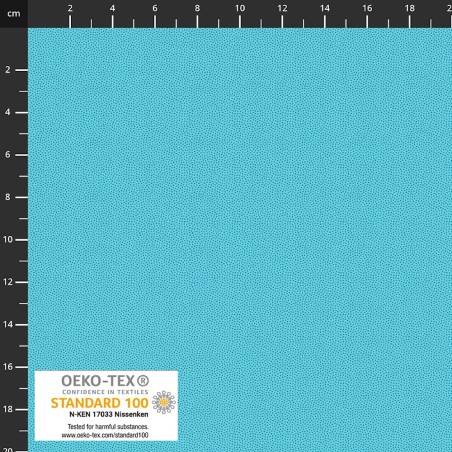 P137-4511-332 PATCH.AMERICANO PETITS POINTS (31) 110 CM. ALGODON 100% TURQUESA Venta en piezas de 6.00 M