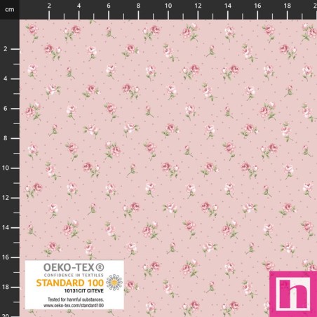 P137-4514-626 PATCH.AMERICANO LINA BASIC (12) 110 CM. ALGODON 100% ROSA Venta en piezas de 6.00 M