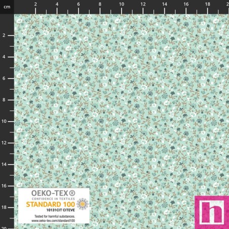 P137-4514-637 PATCH.AMERICANO LINA BASIC (23) 110 CM. ALGODON 100% TURQUESA Venta en piezas de 6.00 M
