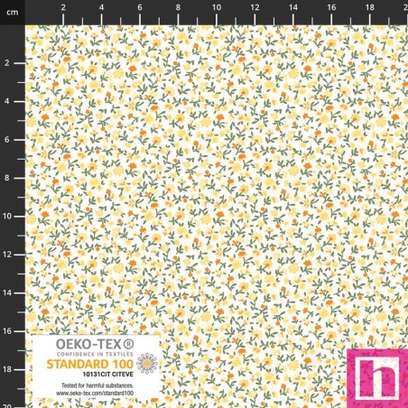 P137-4514-653 PATCH.AMERICANO LINA BASIC (39) 110 CM. ALGODON 100% AMARILLO Venta en piezas de 6.00 M