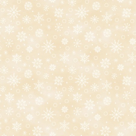 P17-MAS11096-E PATCH. AMERICANO CHRISTMASTIME (15) 110 CM. ALGODON 100% CREMA Venta en piezas de 7.00 M