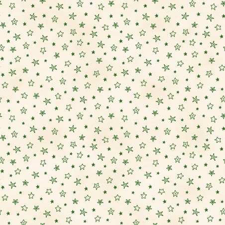 P17-MAS11098-EG PATCH. AMERICANO CHRISTMASTIME (04) 110 CM. ALGODON 100% CREMA/VERDE Venta en piezas de 7.00 M