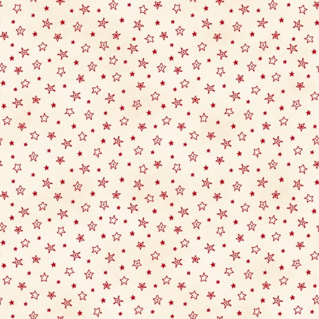 P17-MAS11098-ER PATCH. AMERICANO CHRISTMASTIME (05) 110 CM. ALGODON 100% CREMA/ROJO Venta en piezas de 7.00 M