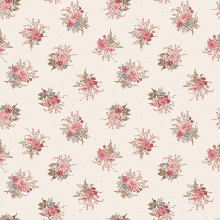 P17-MAS11133-W PATCH. AMERICANO MEADOW BLUSH (09) 110 CM. ALGODON 100% CREMA Venta en piezas de 7.00 M
