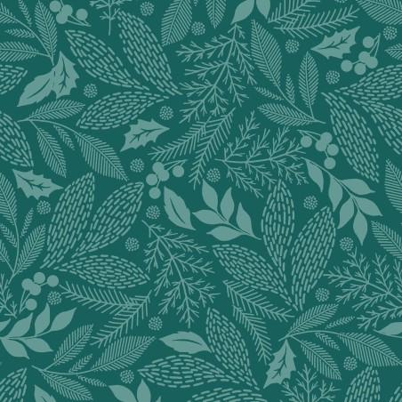 P17-MAS11173-G PATCH. AMERICANO HOLIDAY STITCHES (11) 110 CM. ALGODON 100% VERDE Venta en piezas de 7.00 M