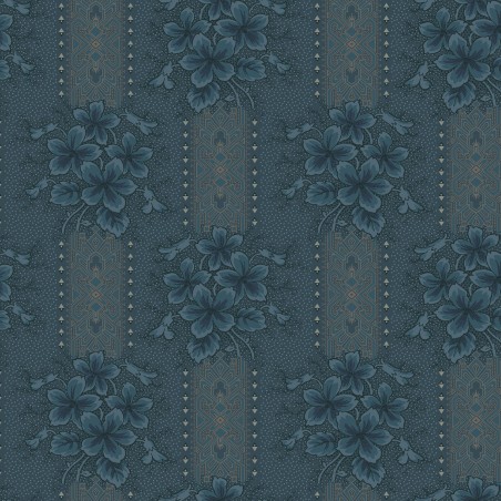 P17-MAS11261-N PATCH. AMERICANO MIDNIGHT BLOOM (05) 110 CM. ALGODON 100% MARINO Venta en piezas de 7.00 M