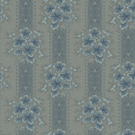 P17-MAS11261-TQ PATCH. AMERICANO MIDNIGHT BLOOM (04) 110 CM. ALGODON 100% GRIS Venta en piezas de 7.00 M