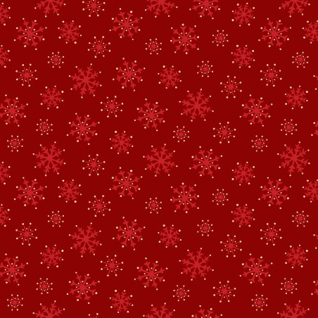 P17-MASM11115-R PATCH. AMERICANO MERRY MIX (18) 110 CM. ALGODON 100% ROJO/DORADO METALLIC Venta en piezas de 7.00 M