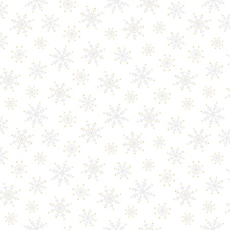 P17-MASM11115-W PATCH. AMERICANO MERRY MIX (19) 110 CM. ALGODON 100% BLANCO/DORADO METALLIC Venta en piezas de 7.00 M