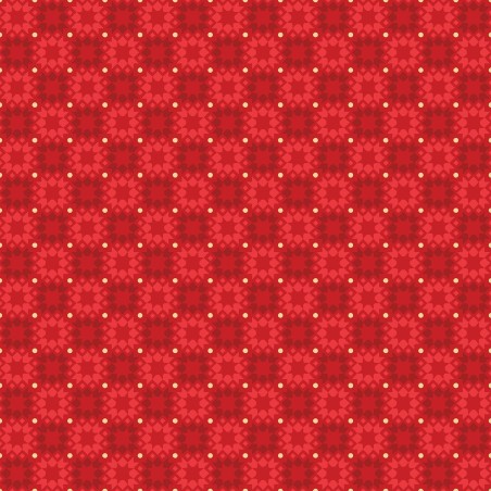 P17-MASM11116-R PATCH. AMERICANO MERRY MIX (13) 110 CM. ALGODON 100% ROJO/DORADO METALLIC Venta en piezas de 7.00 M