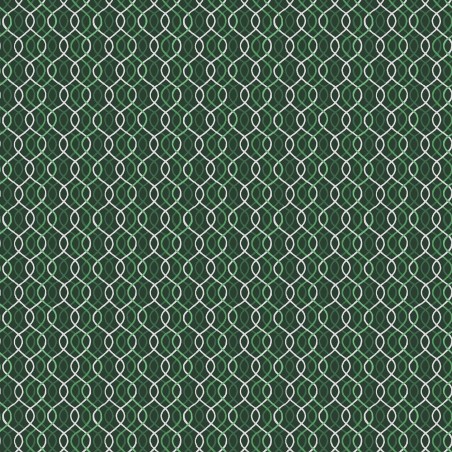 P17-MASM11117-G PATCH. AMERICANO MERRY MIX (23) 110 CM. ALGODON 100% VERDE/PLATA METALLIC Venta en piezas de 7.00 M