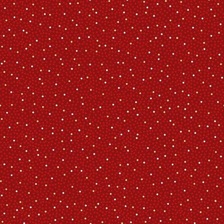 P17-MASM11118-R PATCH. AMERICANO MERRY MIX (15) 110 CM. ALGODON 100% ROJO/DORADO METALLIC Venta en piezas de 7.00 M