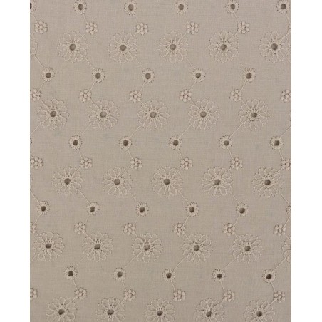 P69-5997-1853 BATISTA BORDADA VENEZIA (03) 1.30 M.-100 GR/M2 - ALGODON 100% BEIG Venta en piezas de 6.00 M