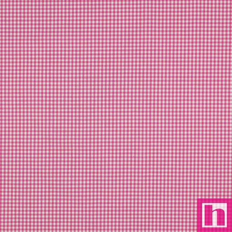 P94-3085-10 TEJIDO NORA (10) VICHY 2.70 MM. 1.45 M. - 110 GR/M2- ALGODON 100% FUCSIA Venta en piezas de 5.00 M