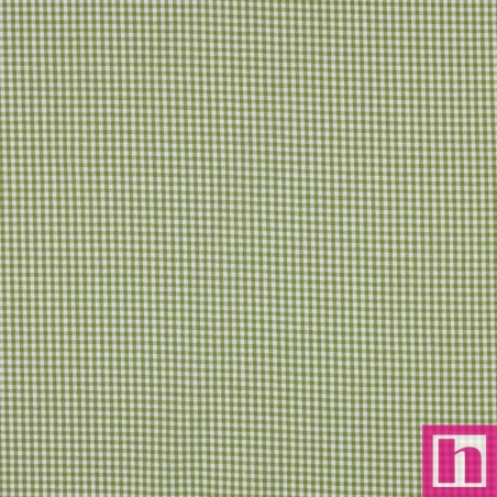P94-3085-17 TEJIDO NORA (26) VICHY 2.70 MM. 1.45 M. - 110 GR/M2- ALGODON 100% VERDE Venta en piezas de 5.00 M