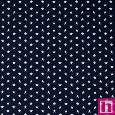P94-4955-002 POPELIN ESTAMPADO DORIA (36) 148 CM.-130 GR/M2 ALGODON 100% MARINO Venta en piezas de 5.00 M