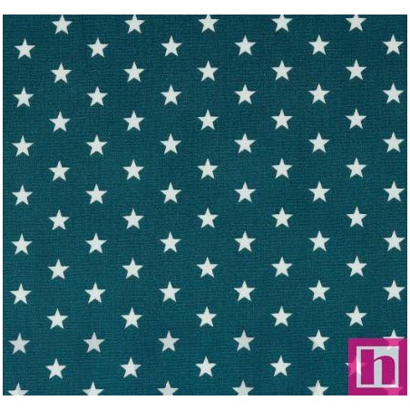 P94-4955-023 POPELIN ESTAMPADO DORIA (12) 148 CM.-130 GR/M2 ALGODON 100% PETROLEO Venta en piezas de 5.00 M
