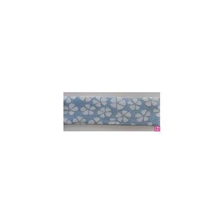 3311-18-02 BIES PERFILADO EILEN-FLOR 18 MM. POLIESTER 70%-ALGODON 30% CELESTE Venta en piezas de 25.00 M