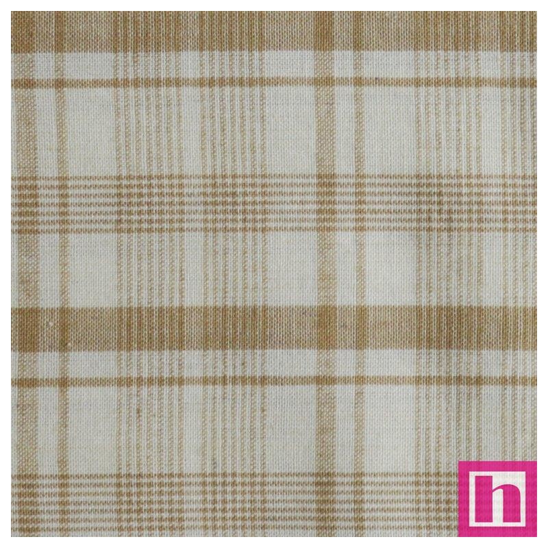 66097 PATCH. AMERICANO TRAMADO WILLSON (54) 110 CM. ALGODON 100% MARFIL/CAMEL Venta en piezas de 7.00 M